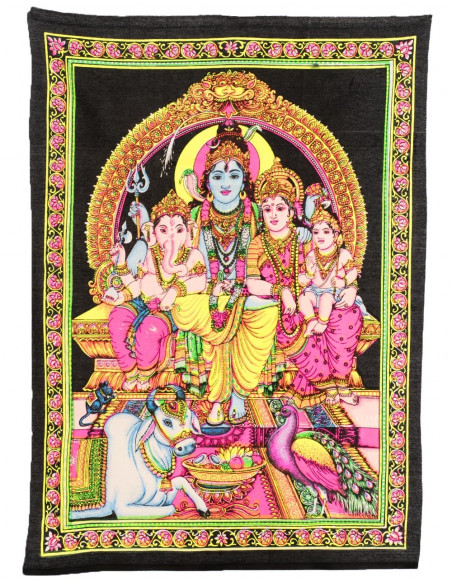Hindu-Götter-Familienteppich