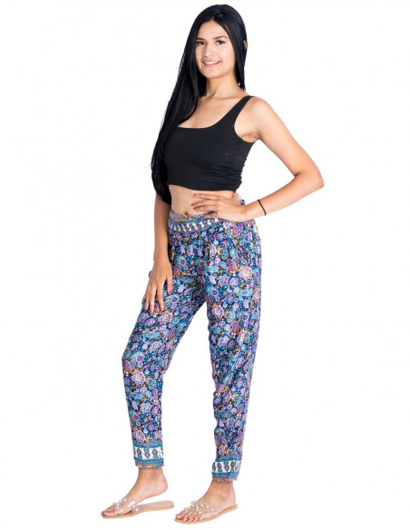 Pantaloni skinny in seta