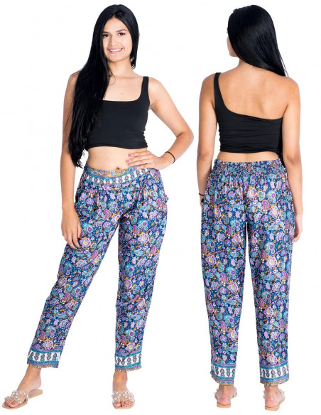Pantaloni skinny in seta