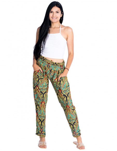 Pantaloni lunghi in seta