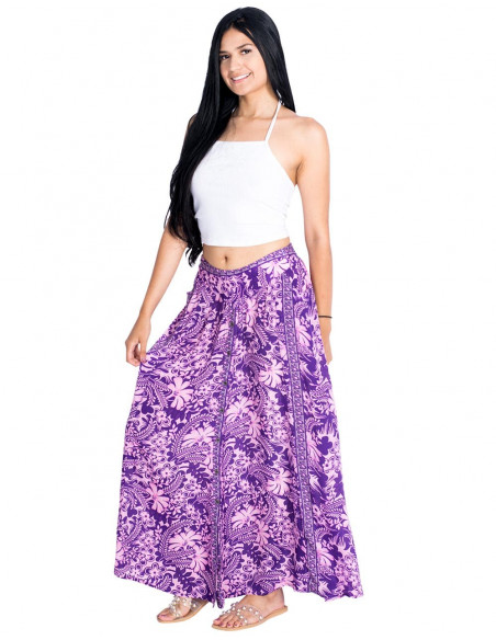 Long Skirt with Buttons