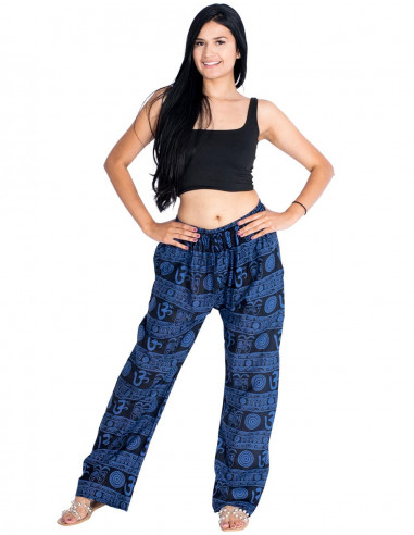 Blue Straight Pants