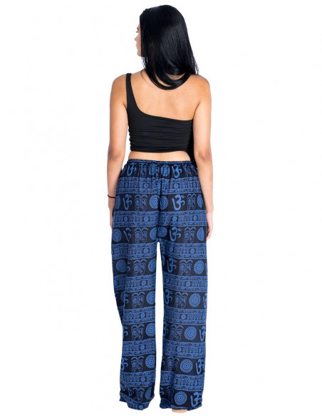 Pantalon droit bleu