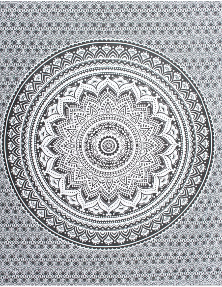 Copriletto in bianco e nero