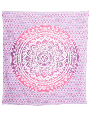 Trapunta rotonda in cotone Mandala
