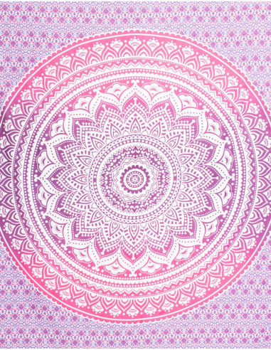 Trapunta rotonda in cotone Mandala