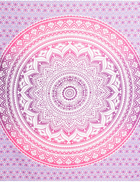 Round Mandala Cotton Quilt