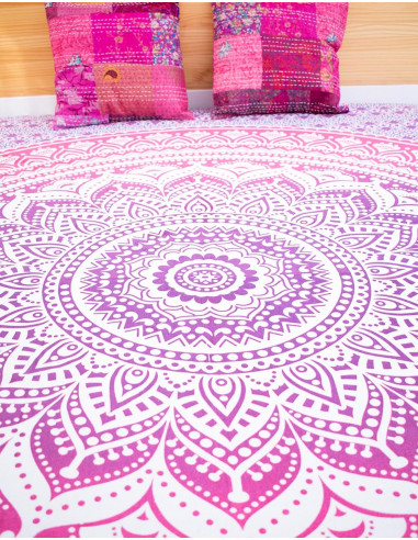 Round Mandala Cotton Quilt