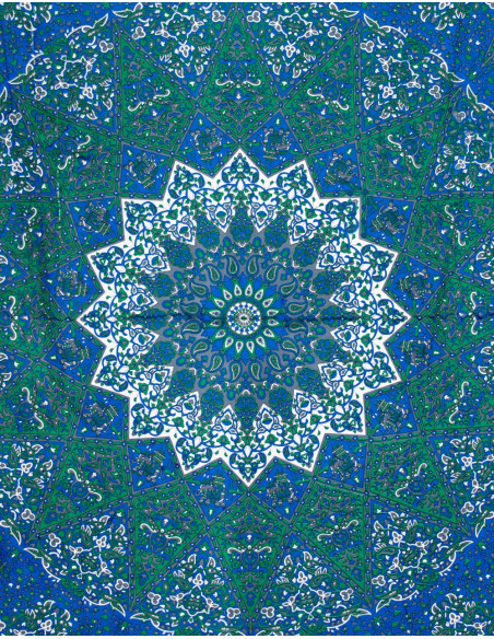Copriletto stella blu