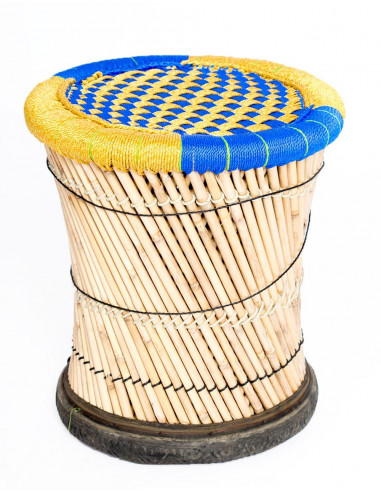 Blue and Gold Stool