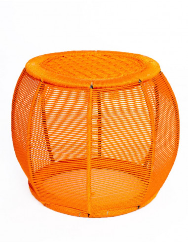 Banqueta redonda de designer artesanal em metal...