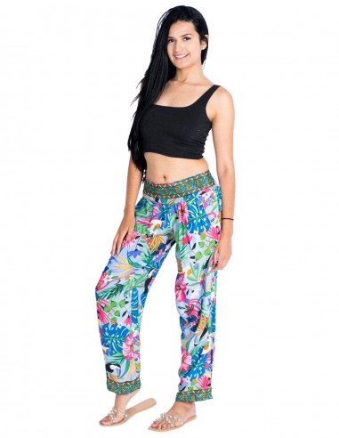 Pantaloni di seta colorati