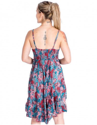 Robe fraîche multicolore