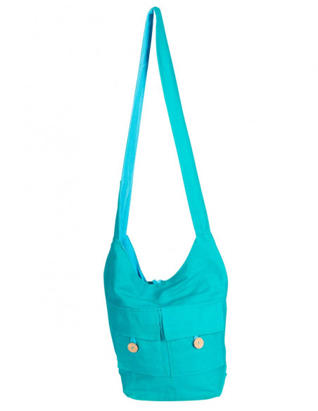 Sac à bandoulière aux couleurs unies