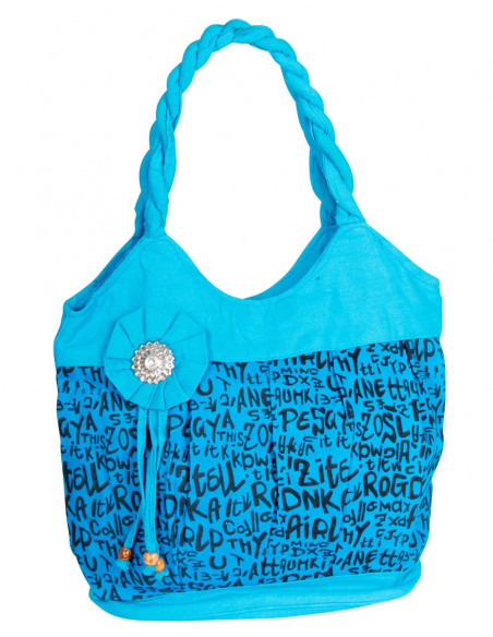 Borsa con ciondolo Celeste