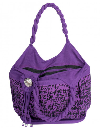 Purple bag with charm