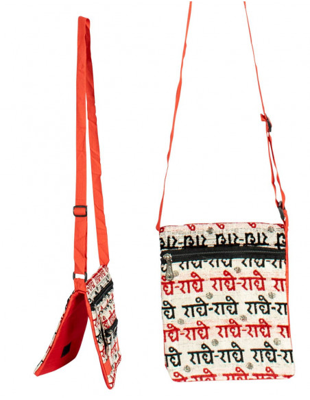 Sanskrit Inscription Shoulder Bag