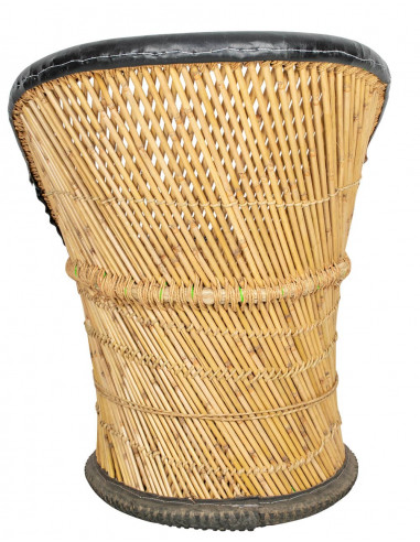 Fauteuil individuel en jute avec détails en...