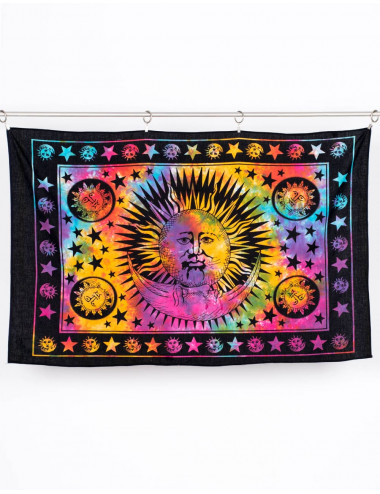 Tapeçaria Batik Sol e Lua