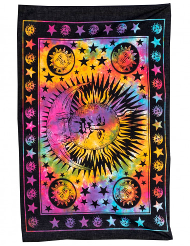 Arazzo Batik Sole e Luna