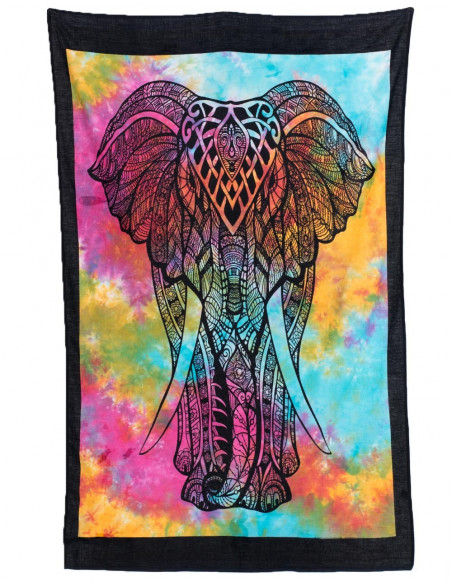 Bunte Elefant-Tapisserie