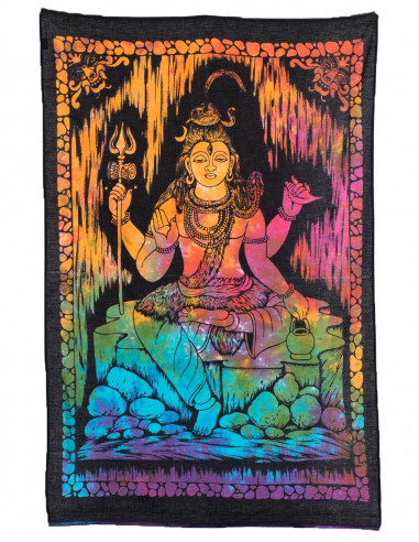 God Shiva Batik Tapestry