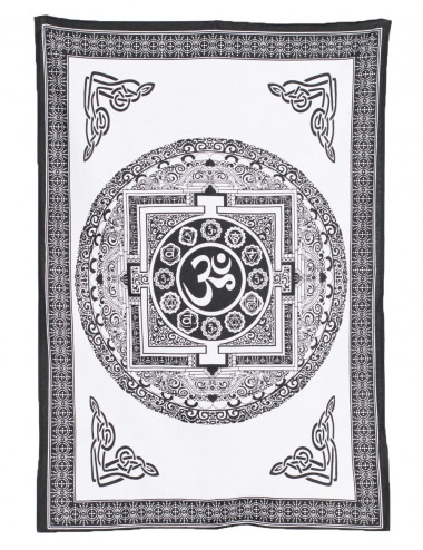Tapeçaria Símbolo Om P&B