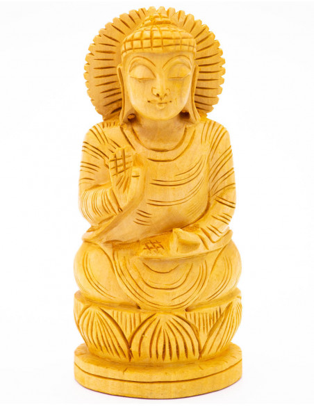 Geschnitzte Buddha-Statue