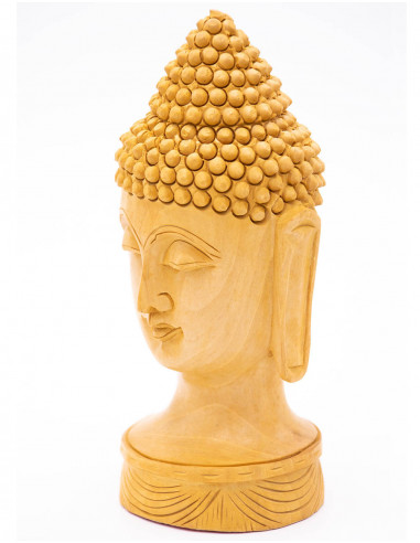 Buddha head statue
