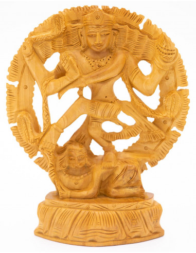 Statue en bois de Shiva