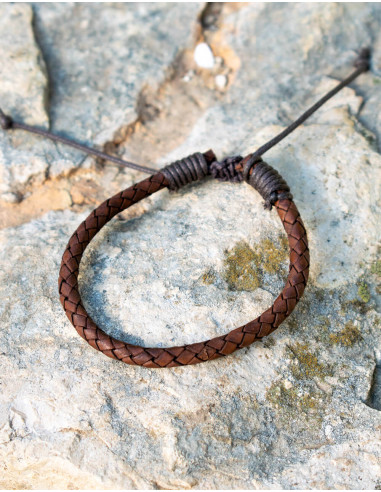 pulsera-simil-cuero-trenzado-hombre-india
