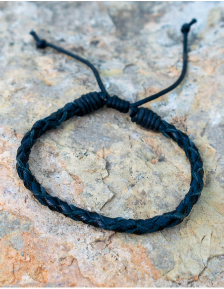 Pulseira Simples de Couro Simil