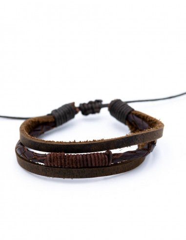 Triple Leather Simil Bracelet