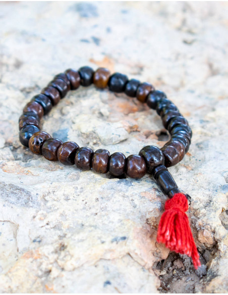 Bracelet Mala Os Marron
