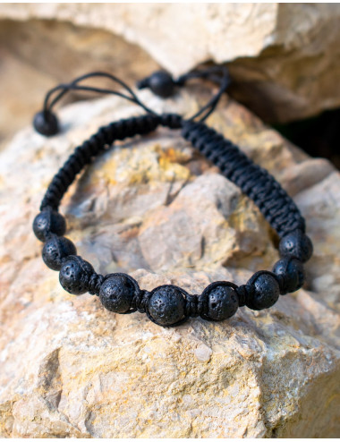 Pulseira de macramê com...