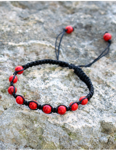 Pulseira de macramê com...