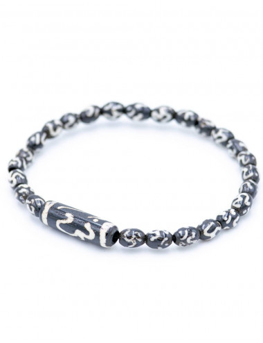 pulsera-hueso-estilo-hippie-negro 2