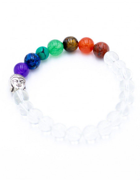 Bracciale con pietre di quarzo cristallo