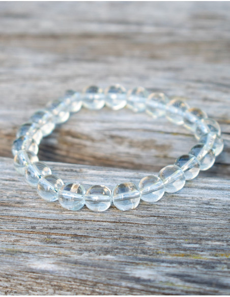 Elastic Stone Quartz Crystal Bracelet
