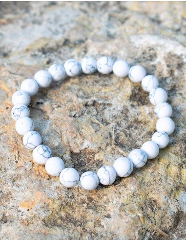 Howlite Mineral Stone Bracelet