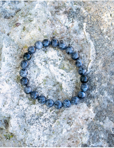 Bracciale in labradorite naturale