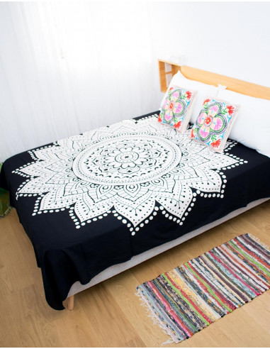 Black and White Bedspread or Tapestry