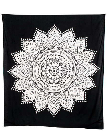 Black and White Bedspread or Tapestry