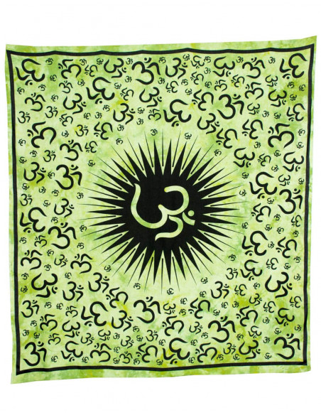Om Simbolo Coperta Verde