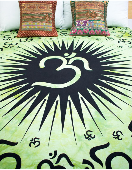 Om Simbolo Coperta Verde