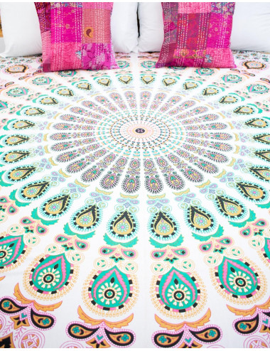 Trapunta Mandala multicolore