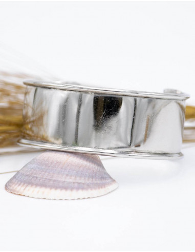 Bracciale in argento specchiato