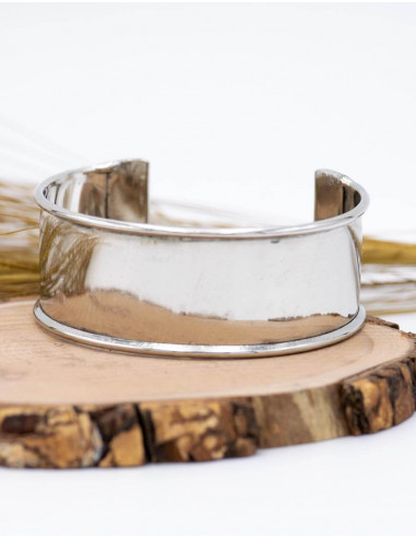 Bracciale in argento specchiato