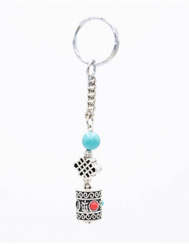 Porte-clés tibétain rotatif