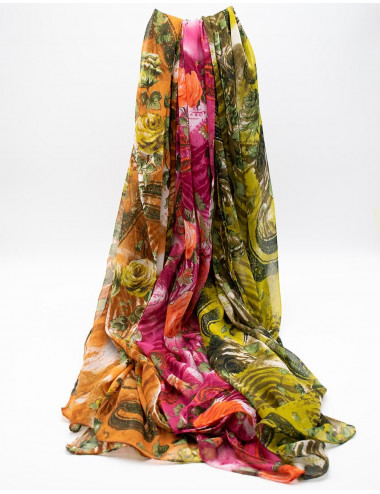 lenço estampado